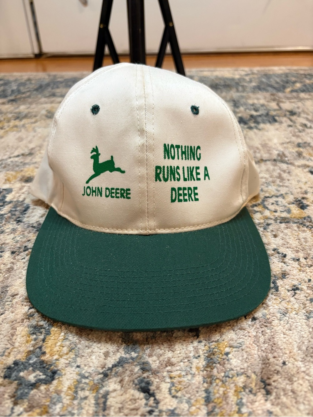 Vintage Nissin John Deere Nothing Runs Like A Deere SnapBack Trucker Cap